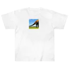 サウルス工房の恐竜のしっぽ Heavyweight T-Shirt