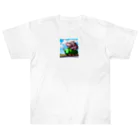 hippo-fanのカバのhippo君 ヘビーウェイトTシャツ