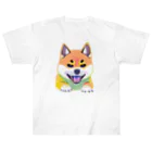 POP BLUE ショップのかっこいい柴犬くん Heavyweight T-Shirt