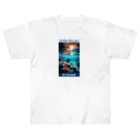 kazu_gの夕暮れの海の底！Under the SEA at sunset ヘビーウェイトTシャツ