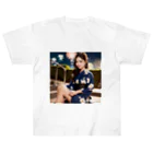 ゆきのAI美女グッズのゆき　AI美女(浴衣ver) ヘビーウェイトTシャツ