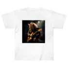 Gavi'sのRockなCat 猫ギターバージョン2 Heavyweight T-Shirt