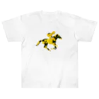 mumusのうま　Helianthus annuus ヘビーウェイトTシャツ