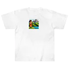 nomad4491のドット絵のディジュリドゥ ヘビーウェイトTシャツ