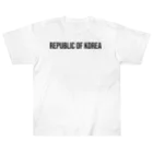 ON NOtEの韓国 ロゴブラック Heavyweight T-Shirt