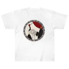 WebArtsのHanafuda January Design "Pine and Crane" 一月の花札「松に鶴」01 Heavyweight T-Shirt