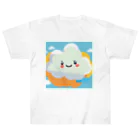 K-springの可愛い雲 ヘビーウェイトTシャツ