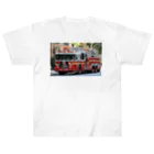 ビッグスマイルライフのかっこいいはしご車 Heavyweight T-Shirt