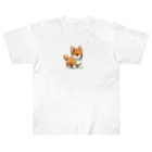 happ shopのドット絵しばちゃん ヘビーウェイトTシャツ