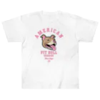 LONESOME TYPE ススのLove❤️Dogs（アメリカンピットブルテリア・赤鼻） Heavyweight T-Shirt