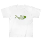 mumusの魚　green ヘビーウェイトTシャツ