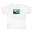 iikyanの恐竜58　ネプチュノサウルス Heavyweight T-Shirt