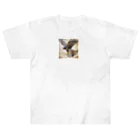 千裕アトリエ（いつもありがとう）のカラカラ (Peregrine Falcon) ヘビーウェイトTシャツ