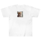 SaSuKeの癒される猫のイラスト ヘビーウェイトTシャツ
