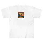 ROCKSWEBのドット絵　サイドカー Heavyweight T-Shirt