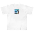 ピヨっこのサングラス犬　【銀次郎】 Heavyweight T-Shirt
