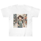 底辺の底辺好きな事を気ままに…。の走る元気な女の子 Heavyweight T-Shirt