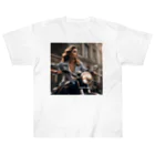 Enigma_WhispererのBike Woman Heavyweight T-Shirt