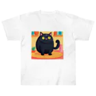 あにぽよのぽて黒猫 Heavyweight T-Shirt