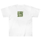 千裕アトリエ（いつもありがとう）のグリーンティーのアート　green tea art Heavyweight T-Shirt