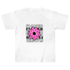 nene-cocoのpink flower  ヘビーウェイトTシャツ