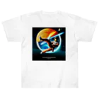 宇宙開発デザイン科の映画『スペースカンフー』 Heavyweight T-Shirt