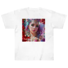 💖宇宙整体♪🌈♪こころからだチャンネル♪💖のhealing mermaid REINA ヘビーウェイトTシャツ