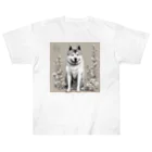 pinetreeの秋田犬１ ヘビーウェイトTシャツ