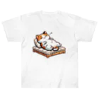 癒しの場｜Healing Placeの猫と一緒に癒されるアイテム ヘビーウェイトTシャツ