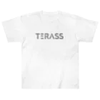 TERASS Storeのラインロゴ/Black ヘビーウェイトTシャツ