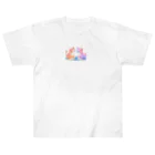 みずきちの思い付きのカラフル子猫ちゃん Heavyweight T-Shirt