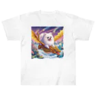 Pom-Dog'sのドラゴンと旅するポメちゃん Heavyweight T-Shirt