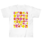 acotomo shopの夢見るバク（ピンクグラフィカル） ヘビーウェイトTシャツ