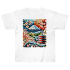 kageblogの日本の伝統と美しさを象徴するモザイクアート Heavyweight T-Shirt