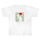 たげてげ屋のモノオモウ猫の１１月（白猫） Heavyweight T-Shirt