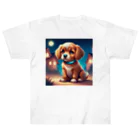 manmaru2315のかわいい犬＃４ ヘビーウェイトTシャツ