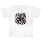 ねこの店のtatoo cat Heavyweight T-Shirt