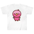 いんこ屋堂のモモイロインコ ヘビーウェイトTシャツ