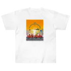 CyberArmadilloの湘南藤沢（2430）夕焼けコレクション Heavyweight T-Shirt