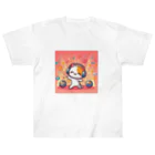 faustのダンス猫3 ヘビーウェイトTシャツ