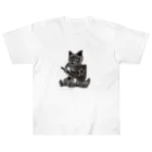 AXL CATのガウェイン (AXL CAT) ヘビーウェイトTシャツ