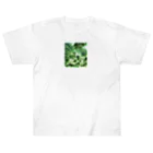 グリーンハーモニーの豊かな緑の風景 ヘビーウェイトTシャツ