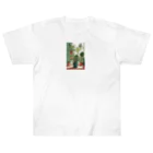 kamako-0608の観葉植物のイラスト Heavyweight T-Shirt