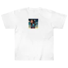 PanHanaChanのThe girl who looks at the sky Heavyweight T-Shirt