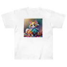 Wonderful Trickのおりがみ猫　にゃーにゃ Heavyweight T-Shirt