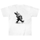 square屋のBoston terrier plays(サックス) Heavyweight T-Shirt