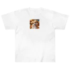 nick613の愛らしい小型犬が微笑みながらカメラに向かっている Heavyweight T-Shirt