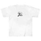 酉年による鳥好きのための鳥デザインの空を舞うシマエナガ Heavyweight T-Shirt