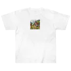 天使の館の教会で遊んでる天使たち Heavyweight T-Shirt