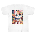 GoldCatのキャラ猫 ヘビーウェイトTシャツ